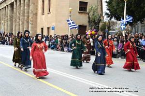 092- Rhodes- Defile Dodecanese grec